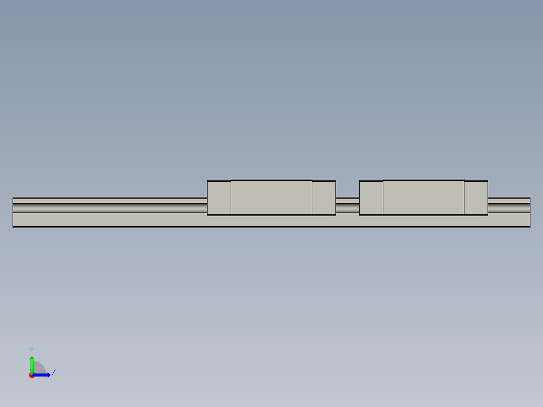 粘钉机振动盘-导轨MGN15C2R170E5Z0CM+U左视图