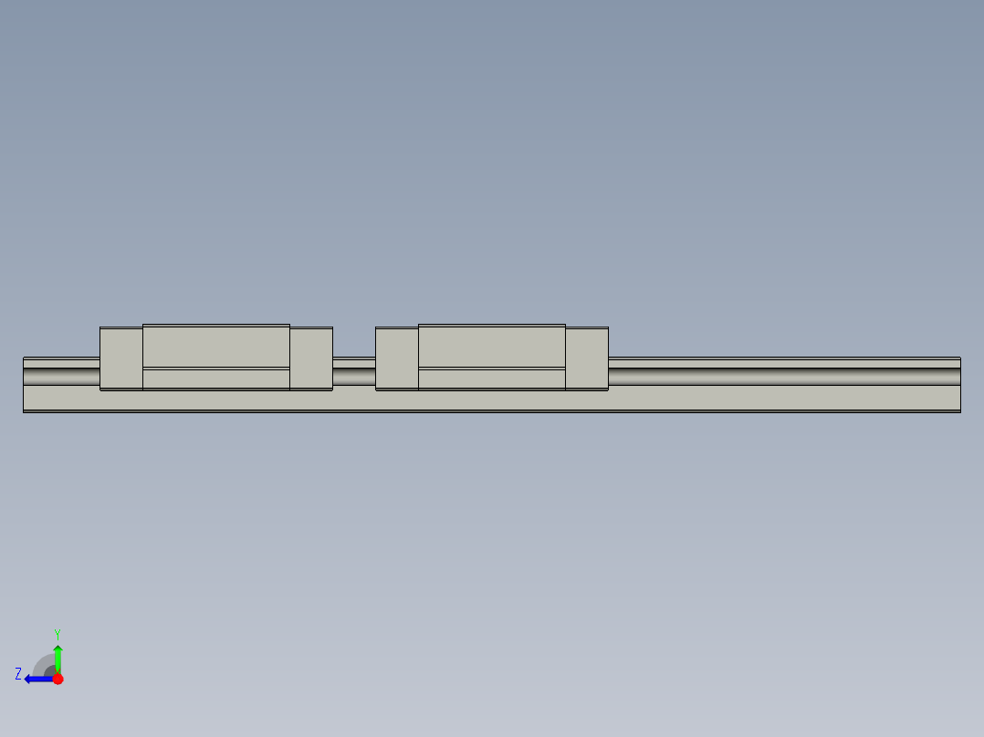 粘钉机振动盘-导轨MGN15C2R170E5Z0CM+U右视图