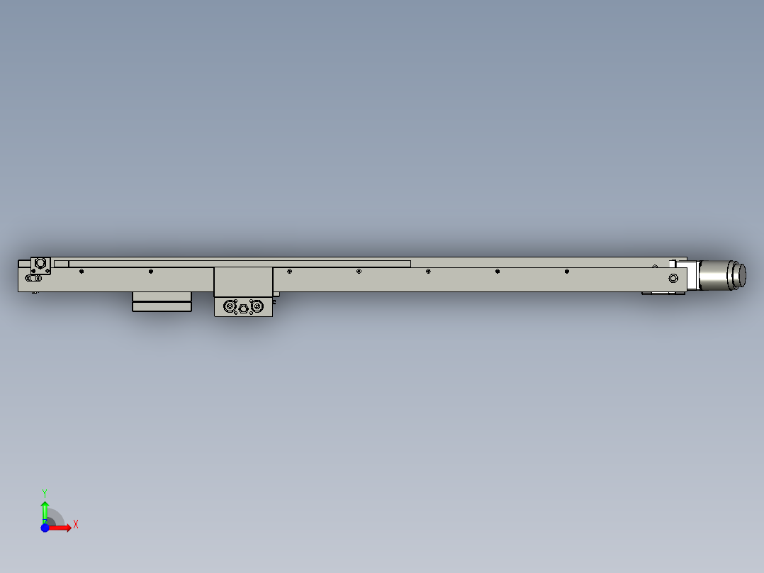 大铝件贴片机流水线前视图