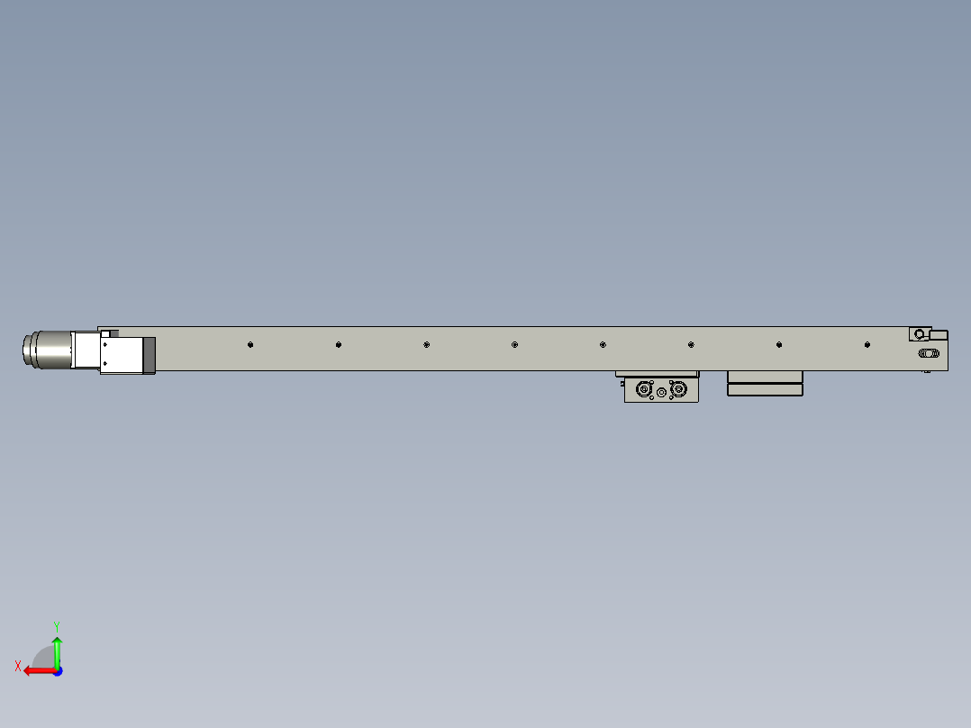 大铝件贴片机流水线后视图