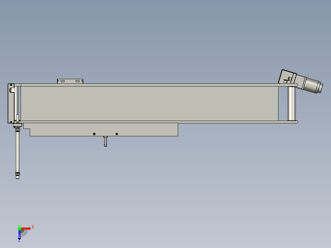 大铝件贴片机流水线俯视图