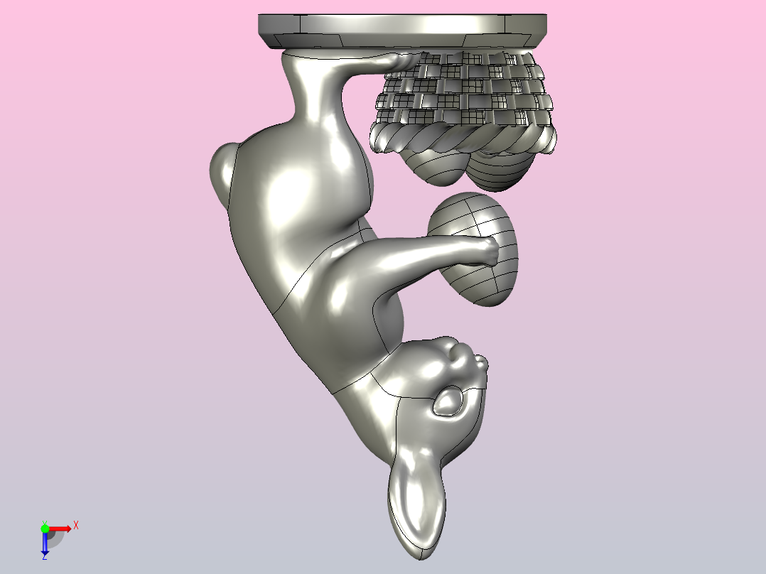 把鸡蛋放入篮子V俯视图