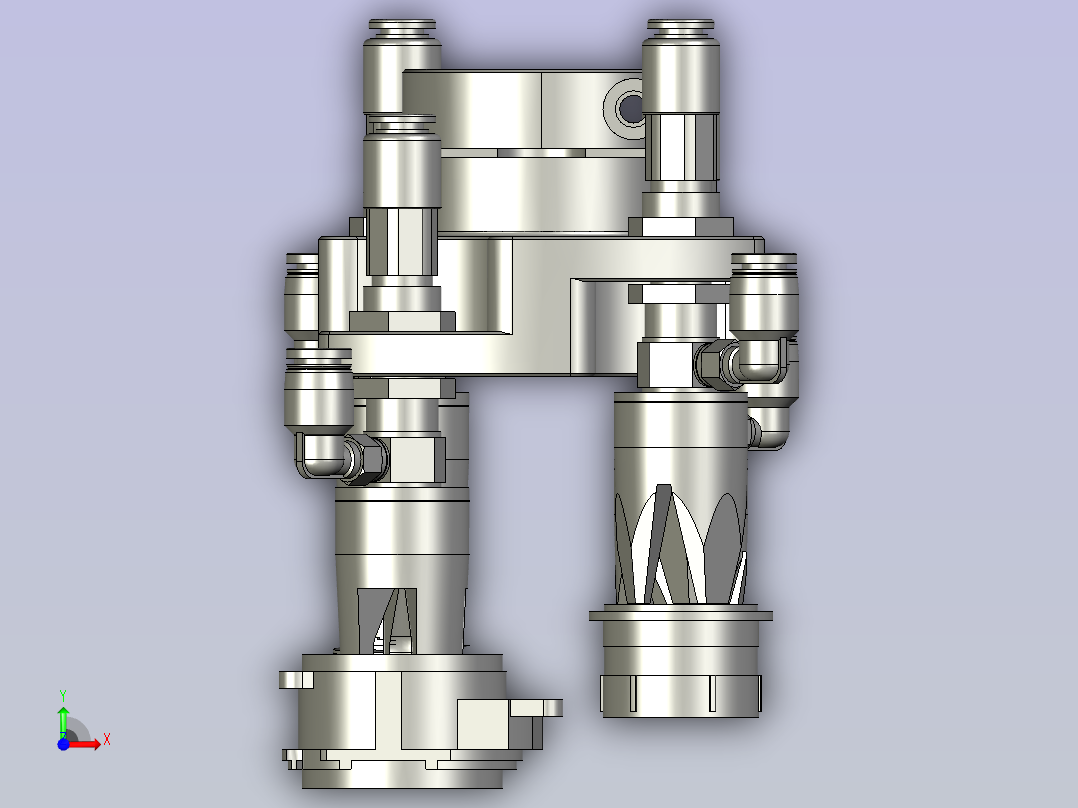 柔爪-取料前视图