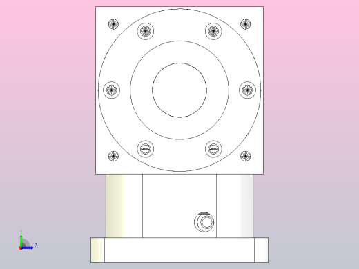 PW170单轴-1 35-114.3-200-M12换向器左视缩略图