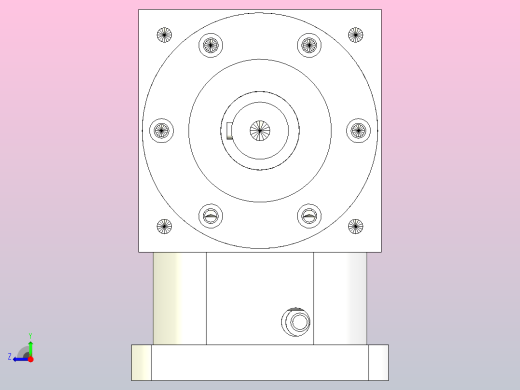 PW170单轴-1 35-114.3-200-M12换向器右视缩略图