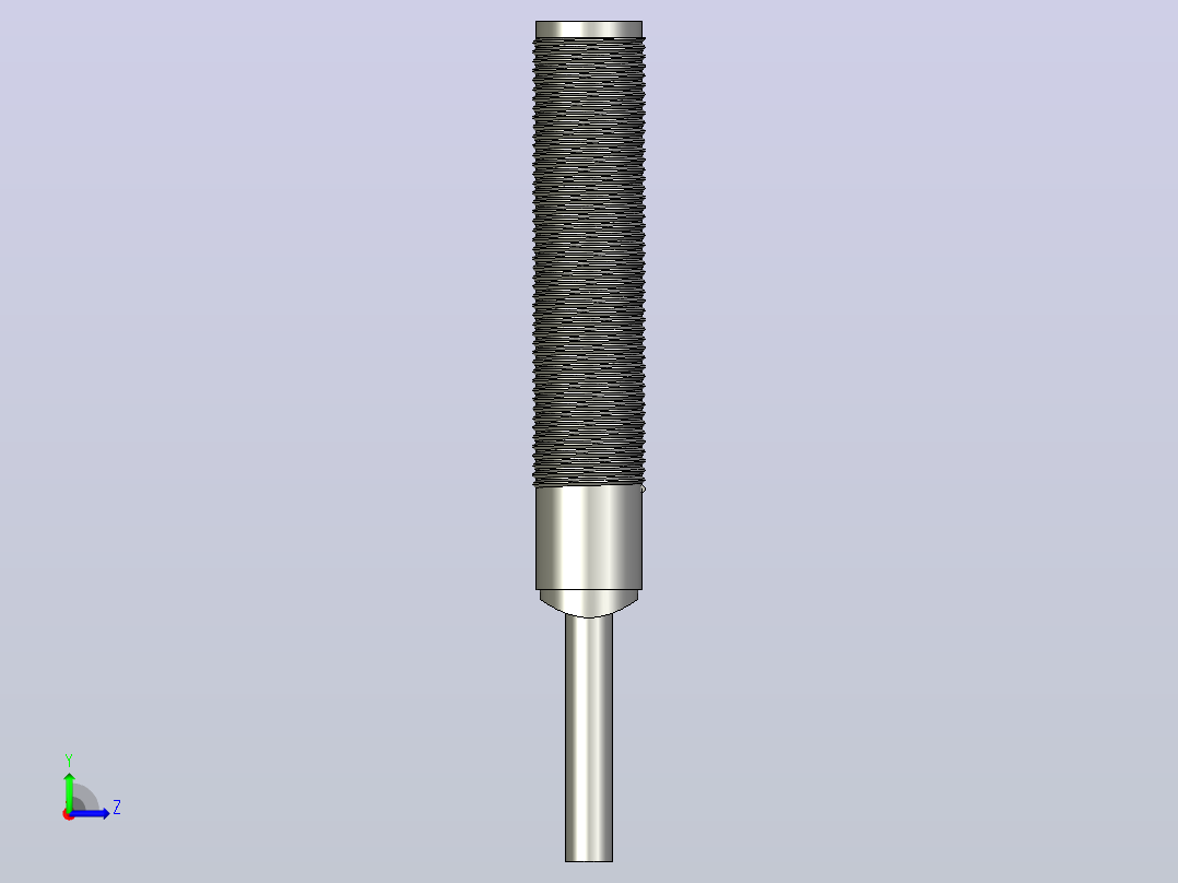 接近开关传感器ZJG25-F-3-M12-N-C左视图