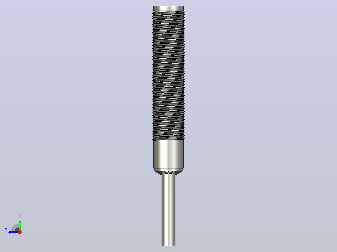 接近开关传感器ZJG25-F-3-M12-N-C右视图