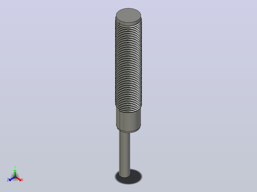 接近开关传感器ZJG25-F-3-M12-N-C正等轴测图