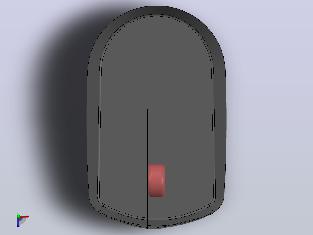 鼠标cad surface 俯视图