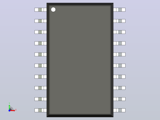 106x SOIC 封装（小外形集成电路）SOIC127P1028X265-20N前视缩略图