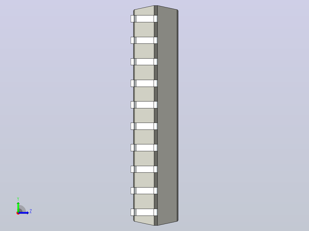 106x SOIC 封装（小外形集成电路）SOIC127P1028X265-20N左视图