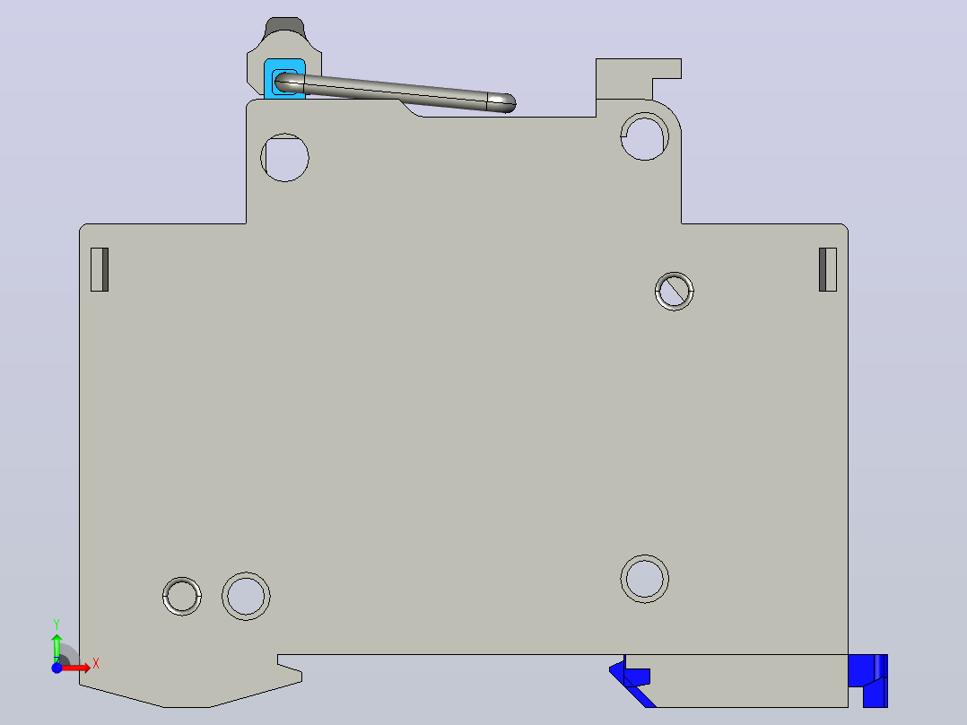 NH3-100&amp;2P&amp;隔离开关三维模型202307前视图