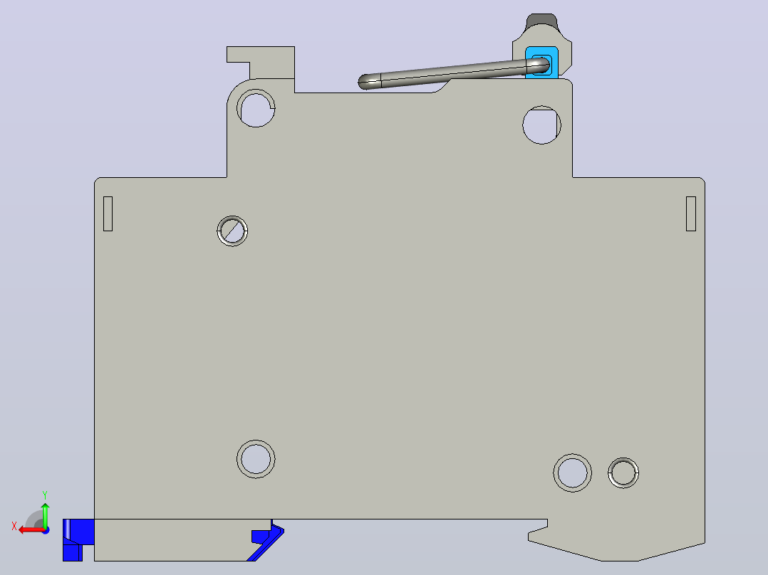 NH3-100&amp;2P&amp;隔离开关三维模型202307后视图