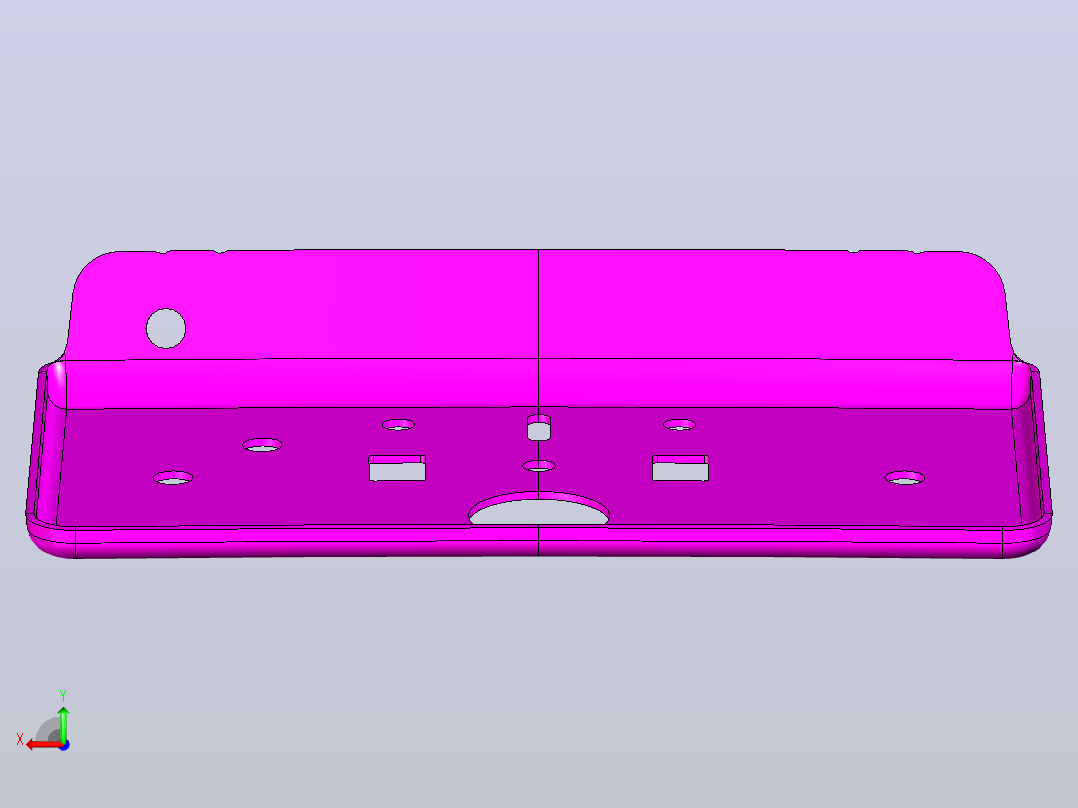 级进模示例03 - CAD模型后视图