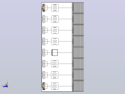 NU5-II-F 80-100 4P电涌保护器三维模型202405右视缩略图
