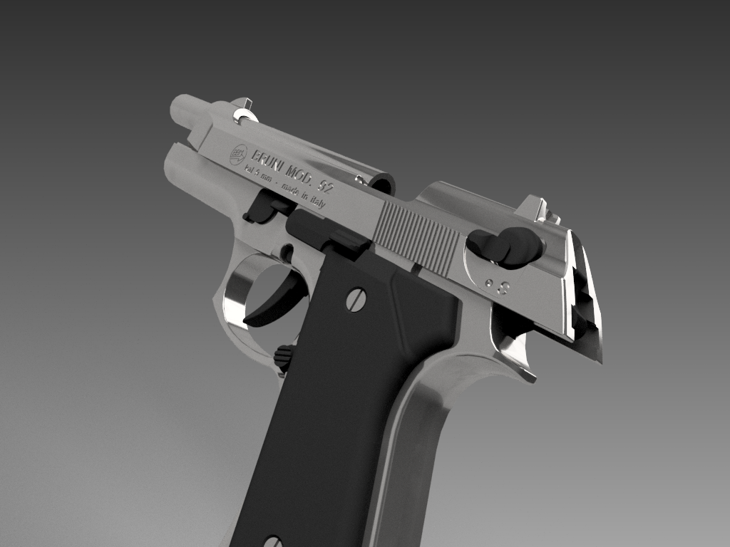 布鲁尼国防部。92射击枪9mm