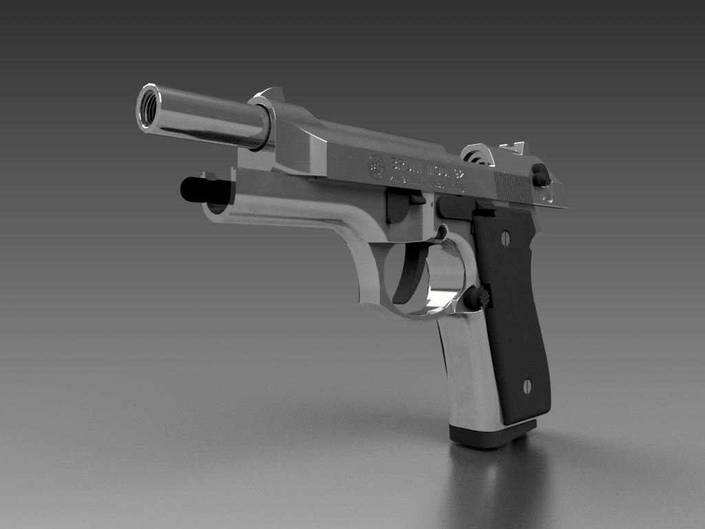 布鲁尼国防部。92射击枪9mm