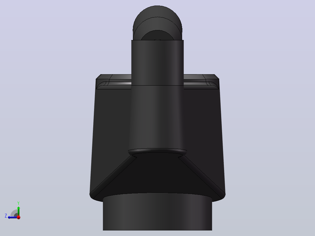 HY8310.25可折摇手柄[HY8310.25＼B12×12×100]后视图