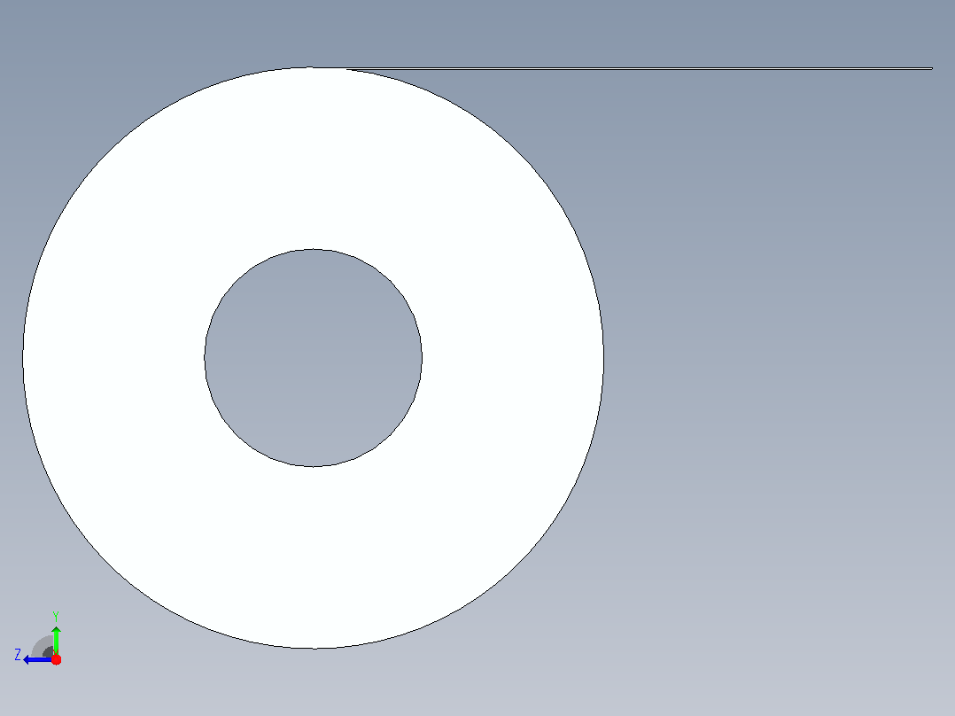 卫生纸卷右视图