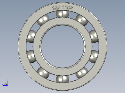 25毫米轴承SKF 6205 (RS286-8022)右视缩略图