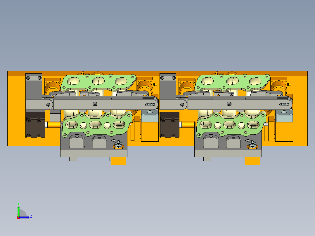 液压夹具XT格式左视图