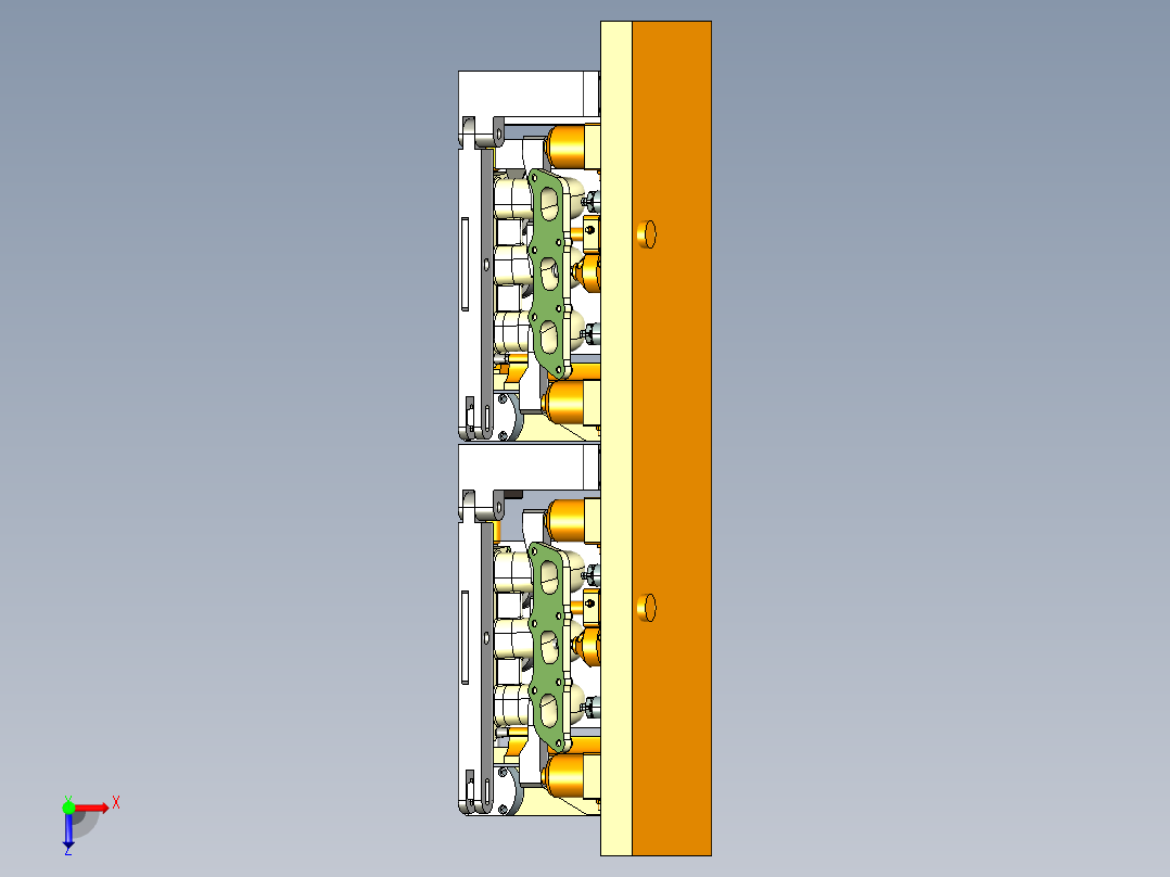 液压夹具XT格式俯视图