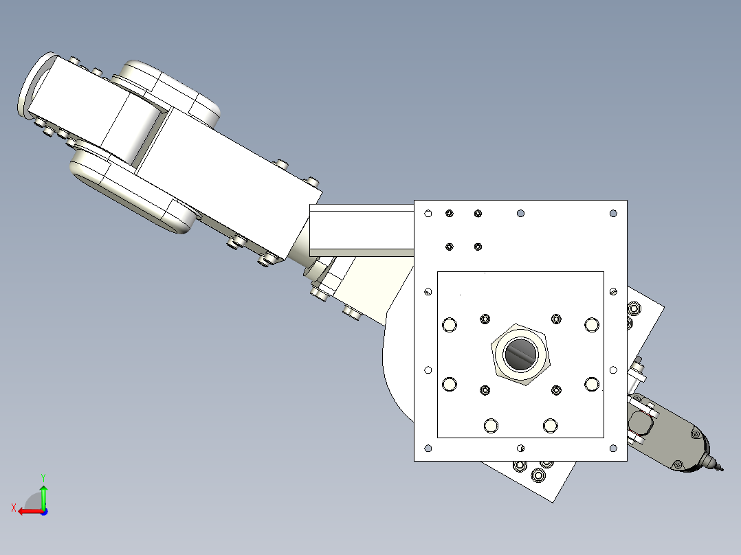 6dof-robot-arm INVENTOR STP后视图