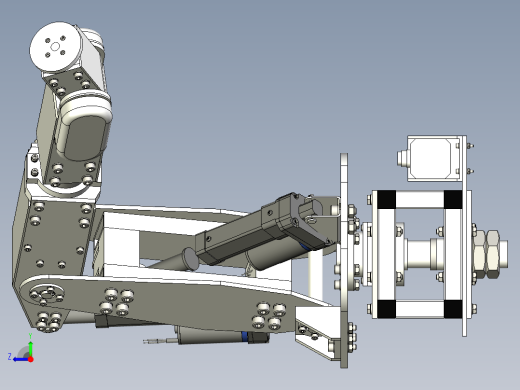 6dof-robot-arm INVENTOR STP右视缩略图