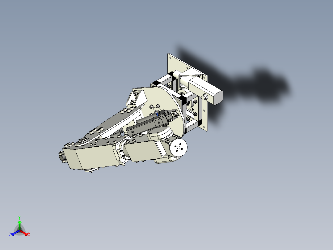 6dof-robot-arm INVENTOR STP正等轴测图