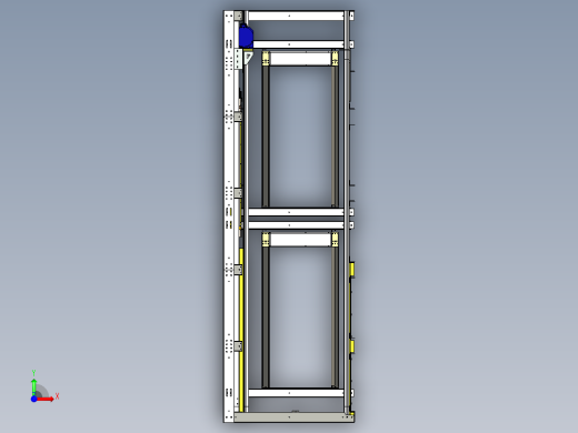 轿厢电梯结构前视缩略图