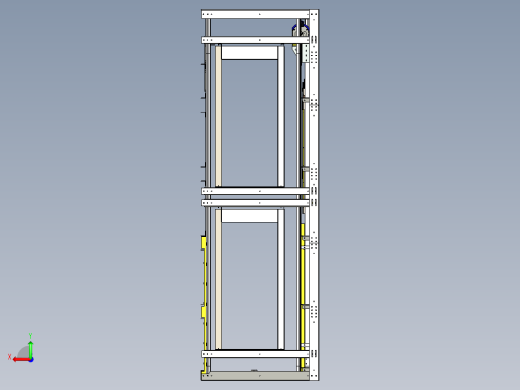 轿厢电梯结构后视缩略图