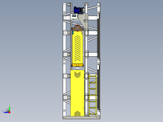 轿厢电梯结构右视缩略图