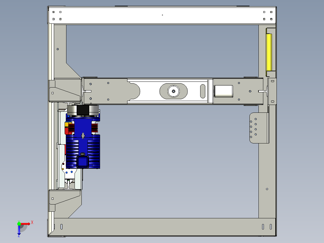 轿厢电梯结构俯视图
