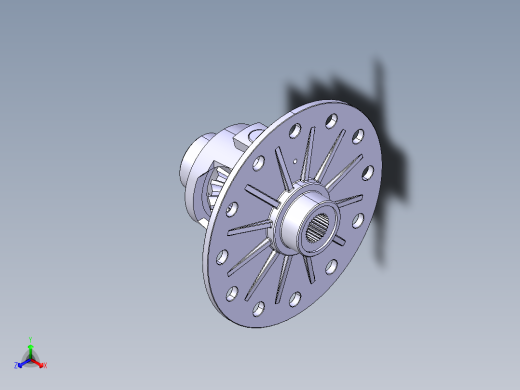 一字轴差速器设计CAD图纸
