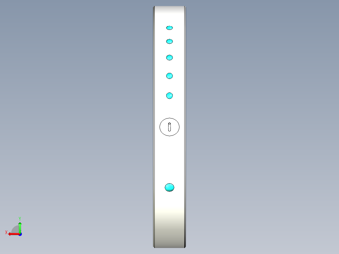 苹果mp3手环模型后视图