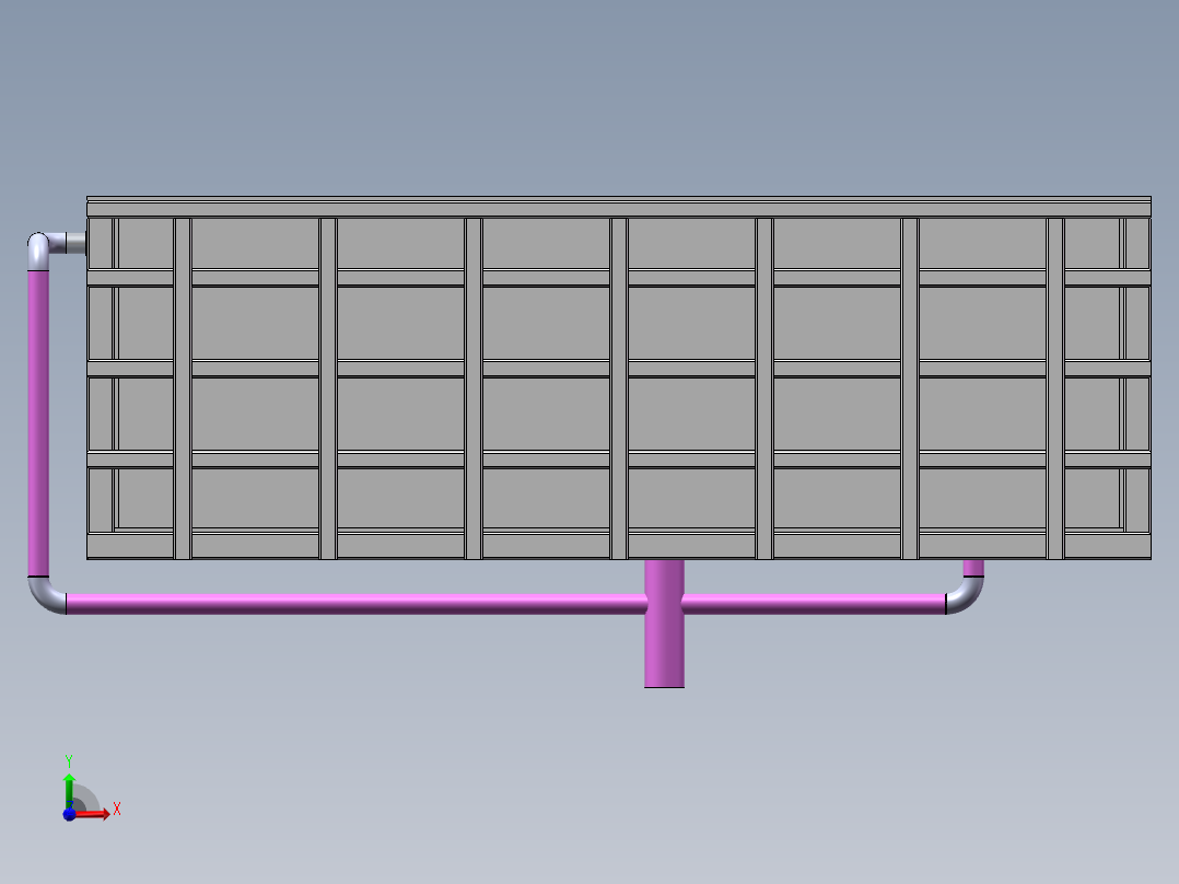 酸洗槽有循环前视图