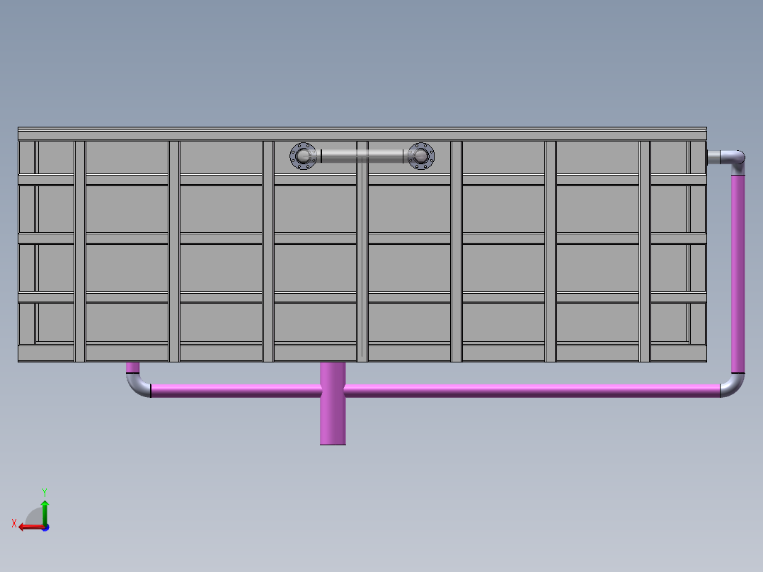 酸洗槽有循环后视图