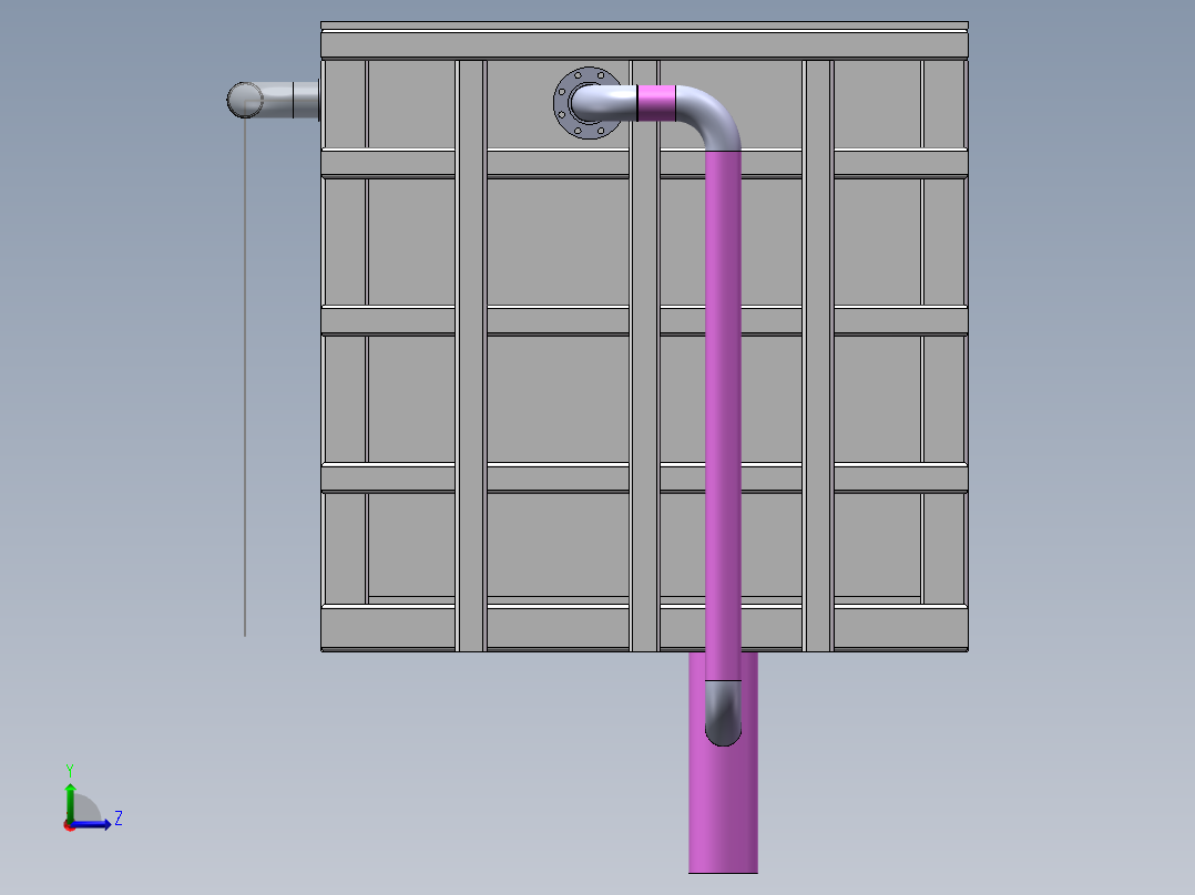酸洗槽有循环左视图