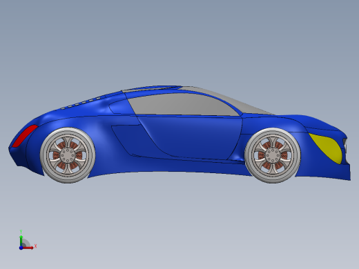 solidworks 奥迪ahmet yayli跑车前视缩略图