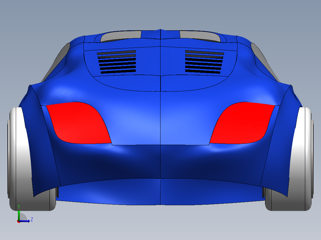 solidworks 奥迪ahmet yayli跑车左视图