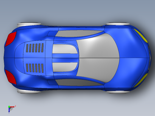 solidworks 奥迪ahmet yayli跑车俯视缩略图