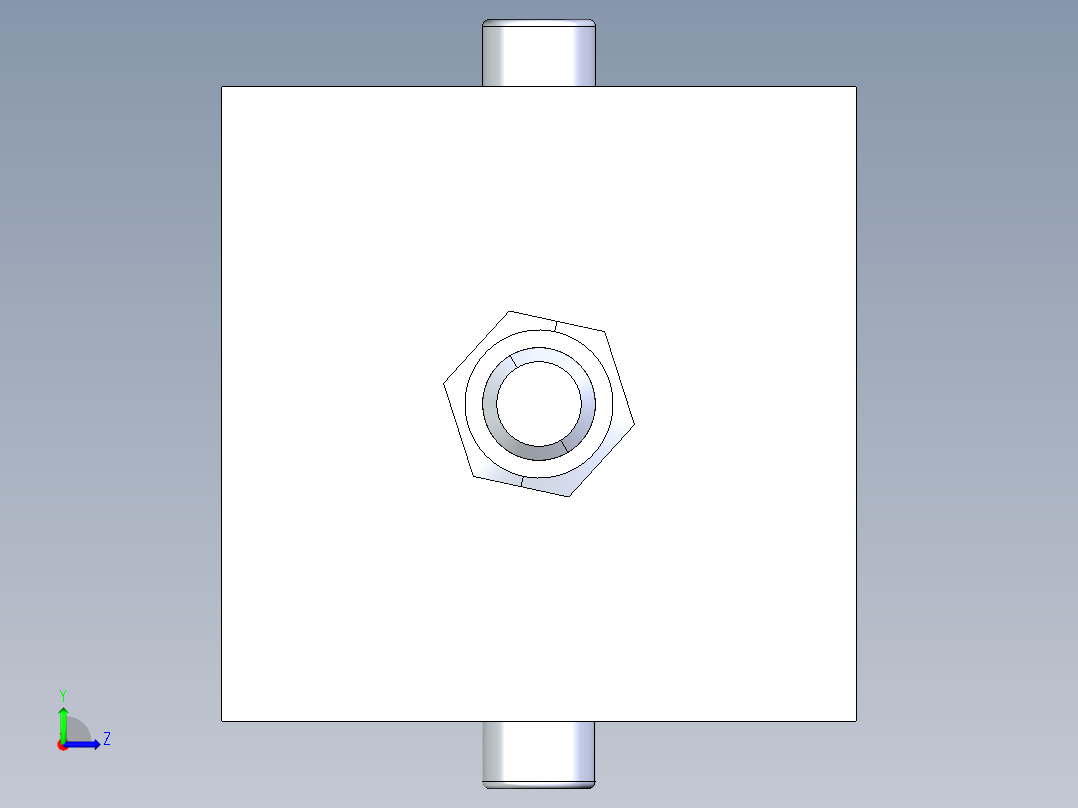 不锈钢铰链左视图