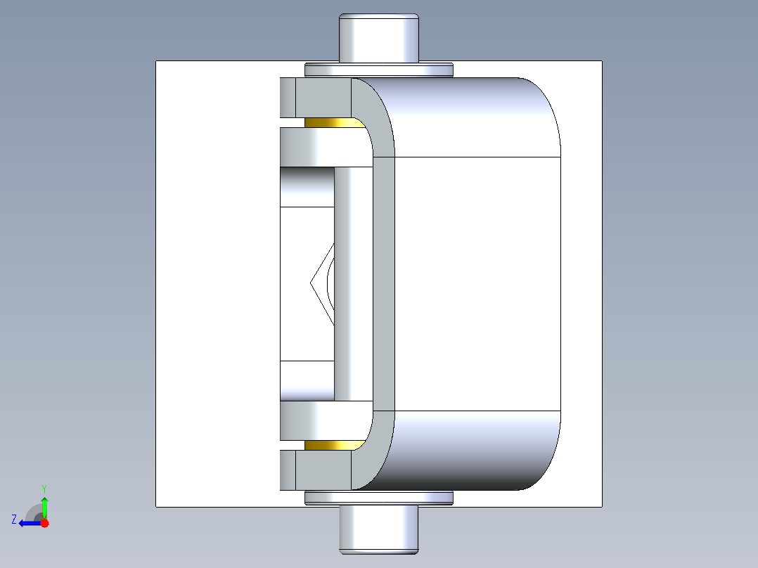 不锈钢铰链右视图