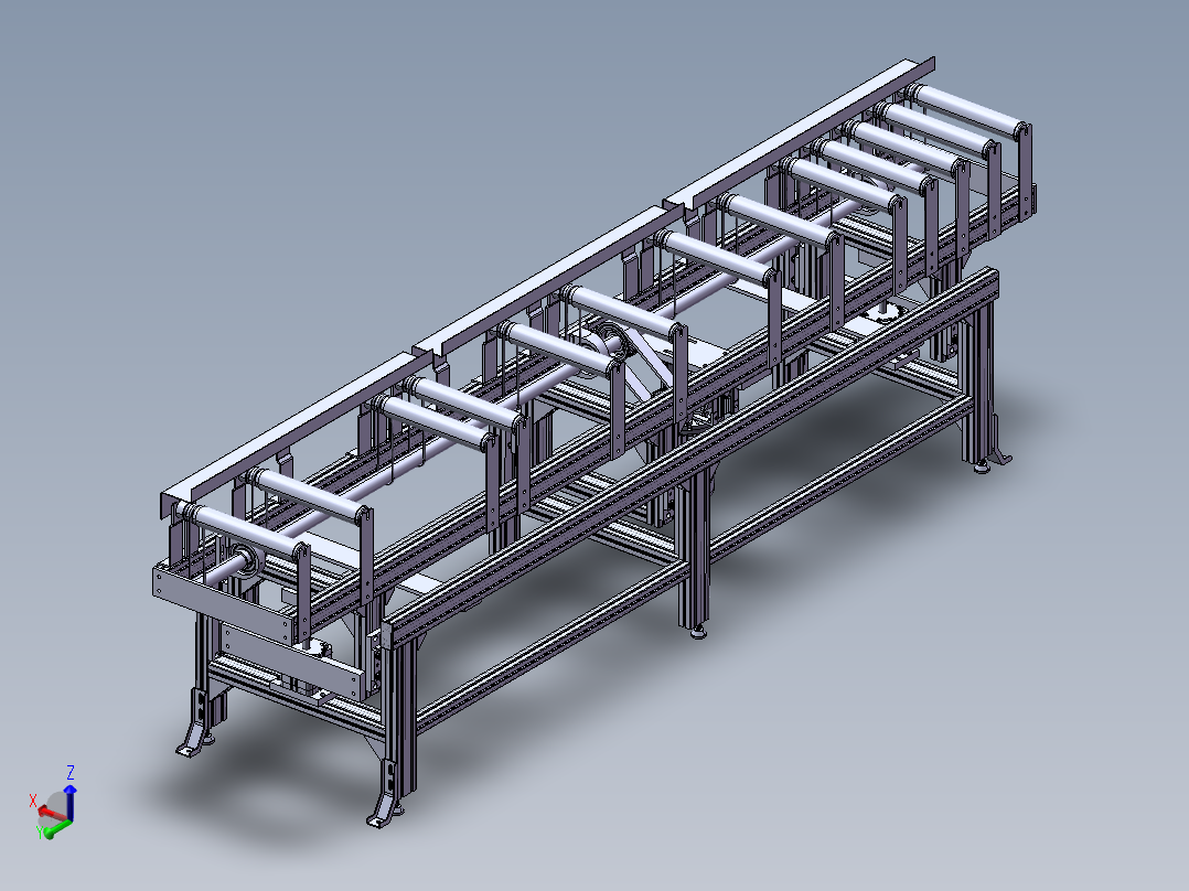 B44-辊子输送线模型