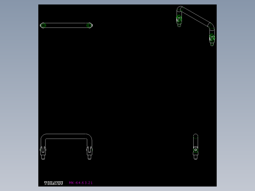 取手MI,MK-2D多系列多零件图纸模型