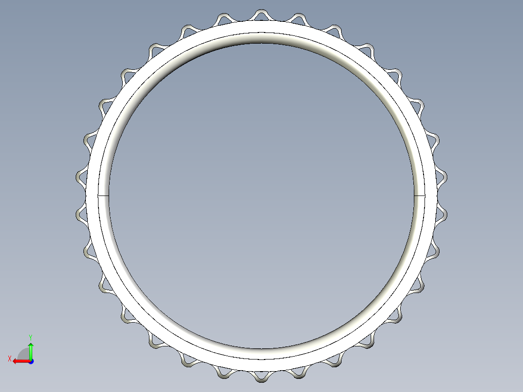 ROLL-RING鏈條張力環906~920-3D多系列多零件图纸模型后视图