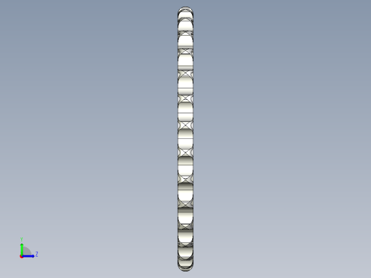 ROLL-RING鏈條張力環906~920-3D多系列多零件图纸模型左视缩略图
