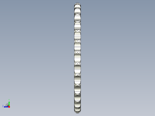 ROLL-RING鏈條張力環906~920-3D多系列多零件图纸模型右视缩略图