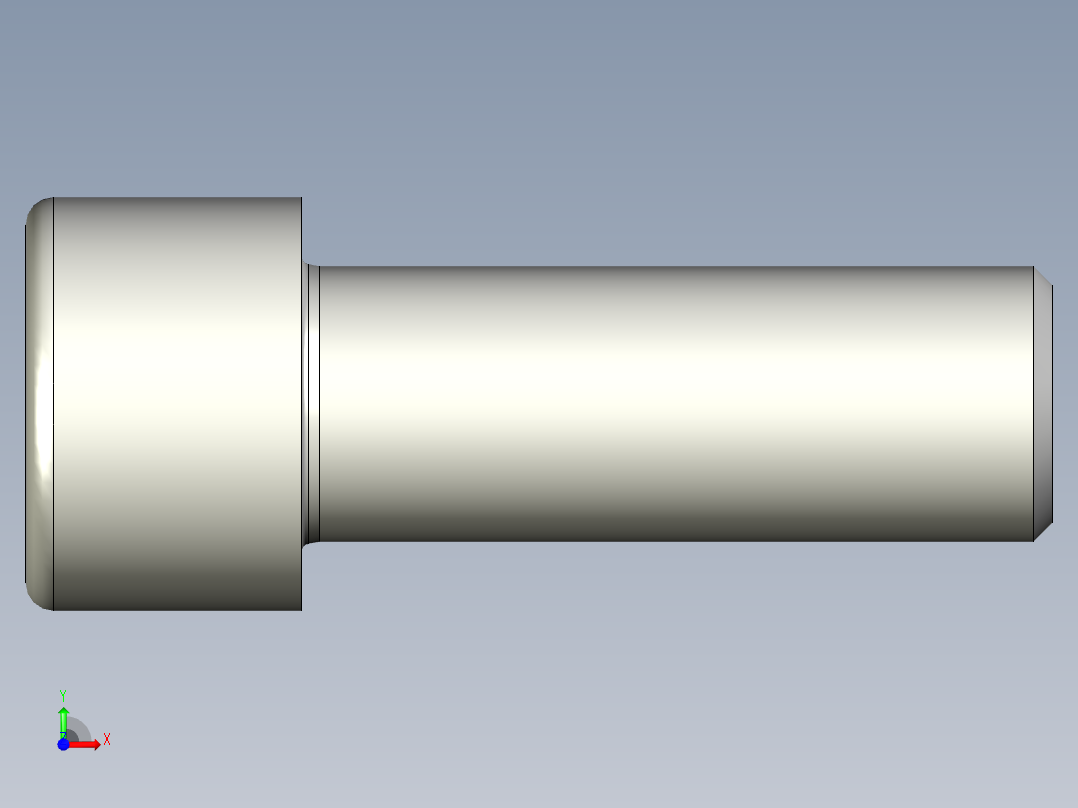 螺钉-DIN_912-M22x60.stp前视图