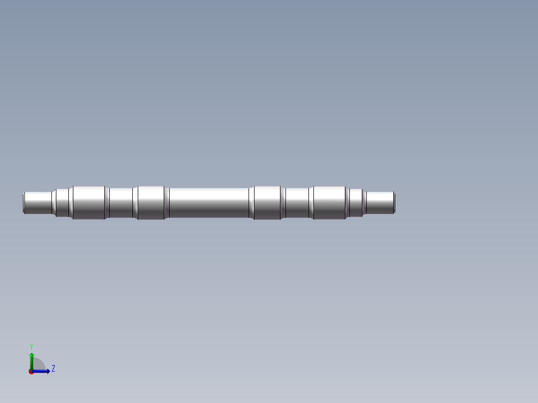 空心车轴加工工艺规程左视图